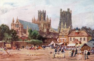 Ely, the Market Place by William Wiehe Collins