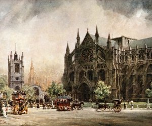 London, Westminster Abbey. The North Transept by William Wiehe Collins