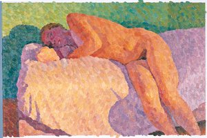 Nude with Face in Shadow