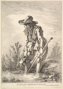Peasant Crossing Water by William Wynne Ryland