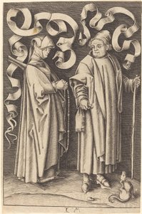 The Churchgoers by William Young Ottley after Israhel van Meckenem