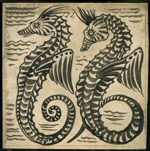 Sea-Horse by William de Morgan