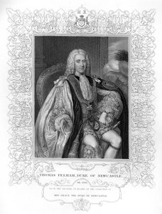 Portrait of Thomas Pelham-Holles, 1st Duke of Newcastle by William the Younger Holl