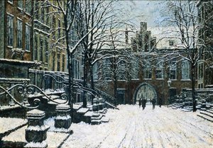 Mariacka Street, Gdansk in Winter by Willibald Werner