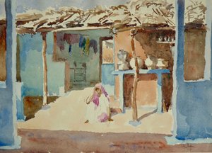 Brahmin Village Interior (1) by Wilson Clive
