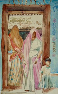 Brahmin village, 3 generations by Wilson Clive