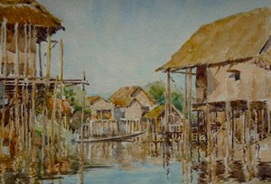 903 Pauk-Pa village (1), Inle Lake by Wilson Clive