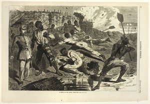 A Shell in the Rebel Trenches by Winslow Homer