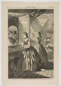 "Any Thing for Me, If You Please?"—Post-Office of the Brooklyn Fair in Aid of the Sanitary Commission by Winslow Homer
