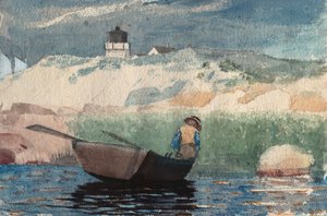 Boy in Boat, Gloucester by Winslow Homer