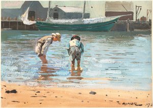 Boys Wading by Winslow Homer