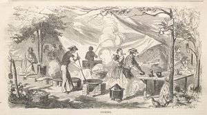 Camp Meeting Sketches: Cooking, 1858