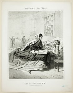 Campaign Sketches: The Letter for Home by Winslow Homer