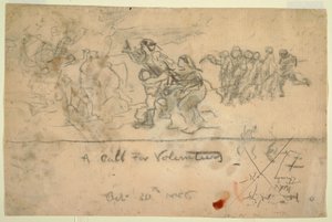 A Call for Volunteers, October 20, 1886 by Winslow Homer