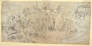 An Army Encampment, 1862 by Winslow Homer