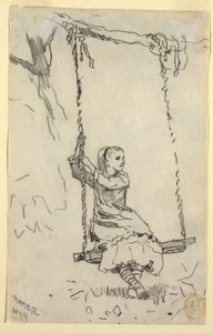 Girl on a Swing, 1879 by Winslow Homer