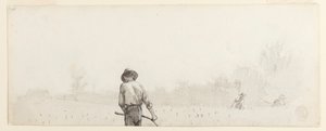 Man with a Scythe, ca. 1865 by Winslow Homer