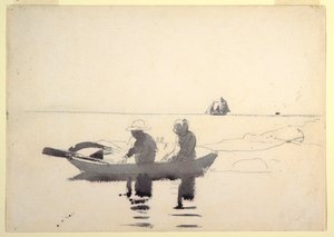 Two Figures in a Rowboat, 1880