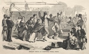 Emigrant Arrival at Constitution Wharf, Boston, 1857 by Winslow Homer