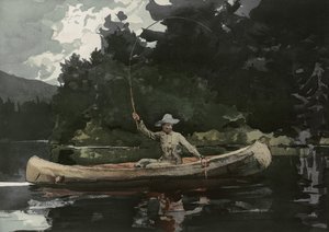 Fishing in the North Woods by Winslow Homer