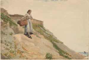 Girl Carrying a Basket