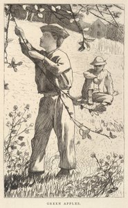Green Apples, from Our Young Folks, August 1868
