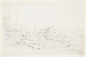 Haystack and Rail Fence by Winslow Homer