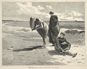 High Tide, from Every Saturday: An Illustrated Journal of Choice Reading, August 6, 1870 by Winslow Homer