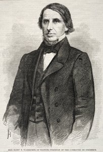 Hon. Elihu B. Washburne, of Illinois, Chairman of the Committee on Commerce, 1860 by Winslow Homer