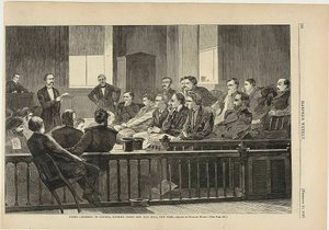 Jurors Listening to Counsel, Supreme Court, New City Hall, New York