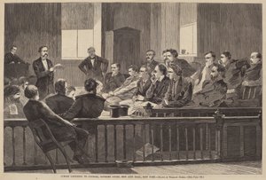 Jurors Listening to Counsel, Supreme Court, New City Hall, New York by Winslow Homer