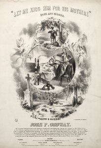 Let me Kiss him for his Mother - Sheet Music Cover by Winslow Homer