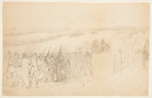 Marching Infantry Column by Winslow Homer