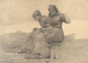 Mending the Tears, 1888 by Winslow Homer