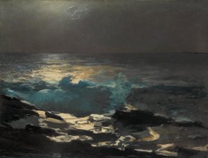 Moonlight, Wood Island Light, 1894 by Winslow Homer