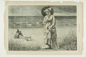 On the Beach—Two Are Company, Three Are None by Winslow Homer