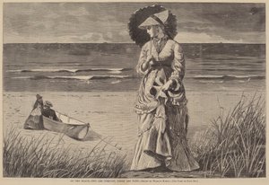 On the Beach - Two are Company, Three are None by Winslow Homer