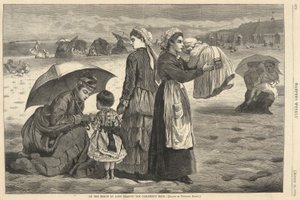 On the Beach at Long Branch by Winslow Homer