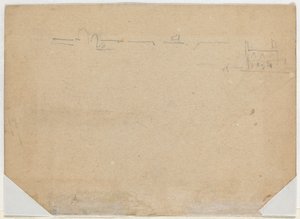 Roof Line [verso], 1862 by Winslow Homer