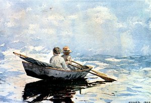 Rowing the Boat by Winslow Homer