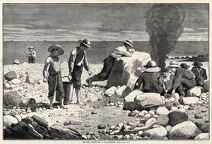 Seaside Sketches - A Clam-Bake, 1873