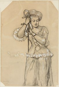 Shepherdess by Winslow Homer