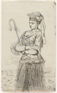 Shepherdess, c. 1878 by Winslow Homer
