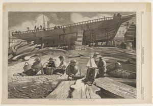 Ship-Building, Gloucester Harbor by Winslow Homer
