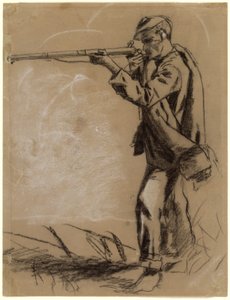 Soldier Taking Aim