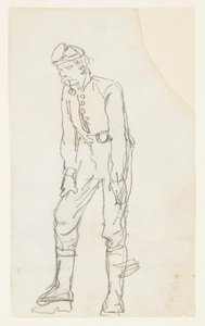 Soldier with Pipe in His Mouth by Winslow Homer