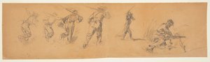 Studies of Soldiers by Winslow Homer