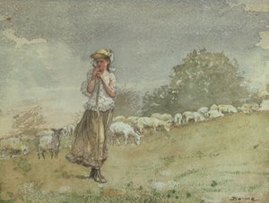 Tending Sheep, Houghton Farm