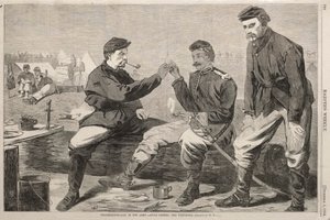 Thanksgiving Day in the Army - After Dinner: The Wish-Bone by Winslow Homer