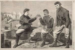 Thanksgiving Day in the Army - After Dinner: The Wish-Bone, 1864 by Winslow Homer